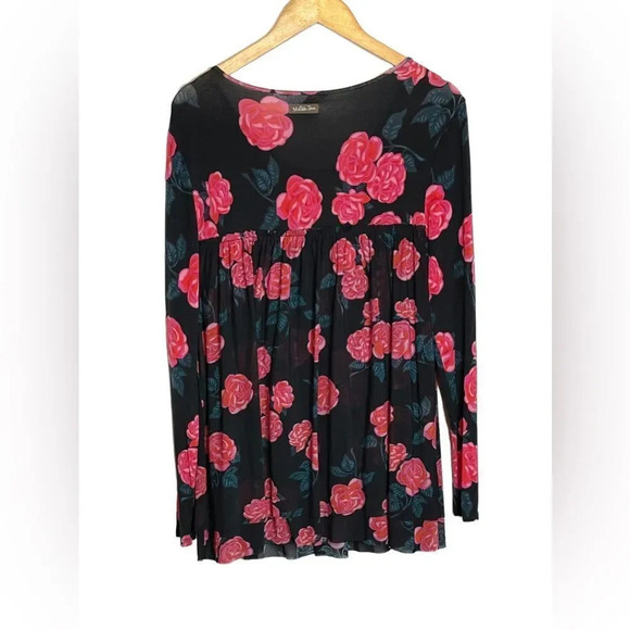 Matilda Jane Winter Blooms Babydoll Top Floral Modal Blend EUC - Picture 5 of 8